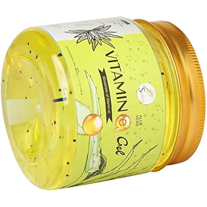 SVATV VITAMIN-E ALOE VERA GEL | SOOTHING SKIN HYDRATION | SUN BURN RELIEF | LIGHTEN DARK SPOTS | PARABEN & SULFATE FREE - 200G | 7.05 OZ | 0.44 LBS - Image 3